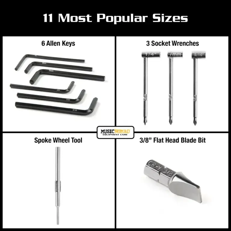 Music Nomad Premium Guitar Tech Truss Rod Wrench Set w/Case - Image 2