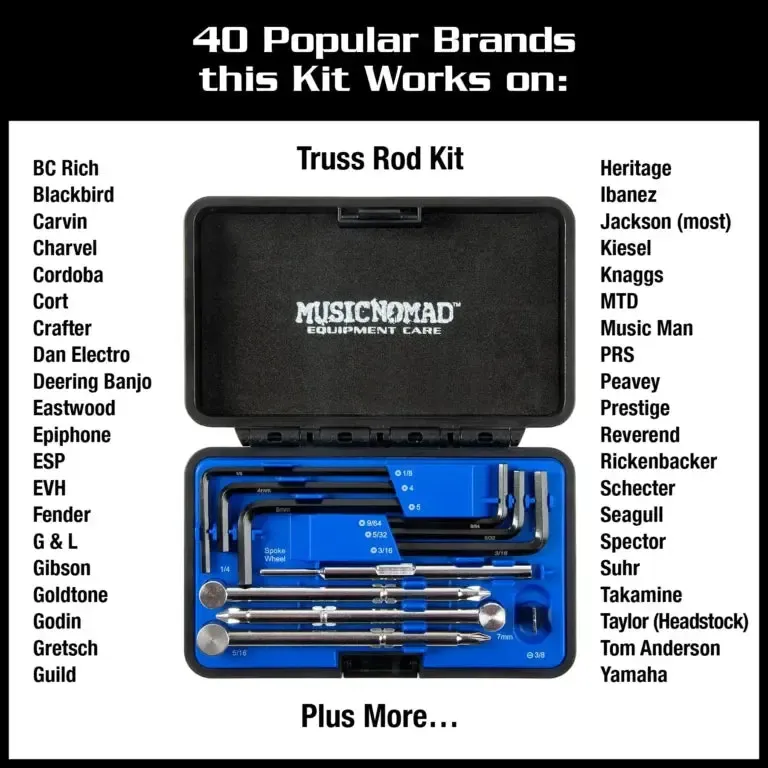 Music Nomad Premium Guitar Tech Truss Rod Wrench Set w/Case - Image 5