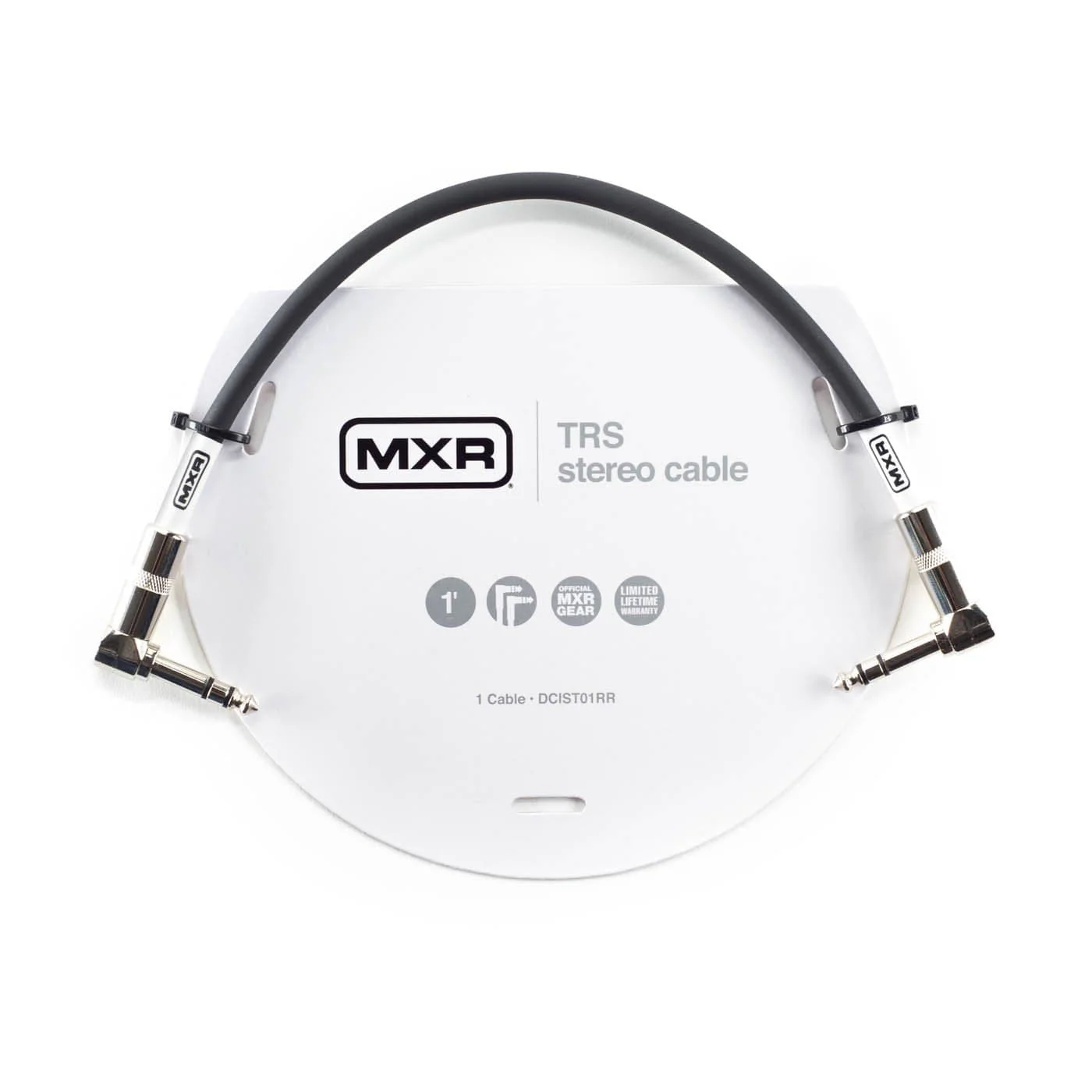 MXR TRS Stereo Cable | Right Angle | 1ft