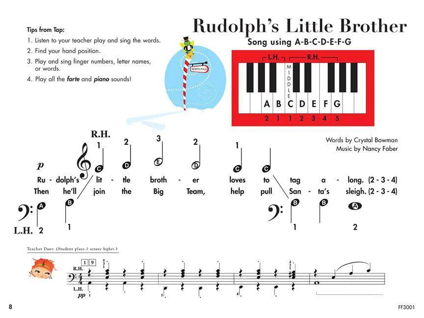 My First Piano Adventure | Christmas | Book A (Pre-Reading) - Image 4