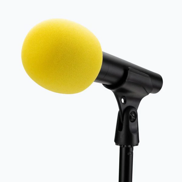 On-Stage Foam Microphone Windscreen (Yellow)