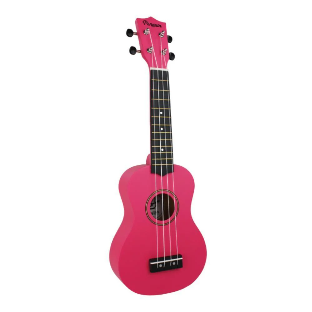Amahi Penguin Soprano Ukulele w/Bag | Magenta