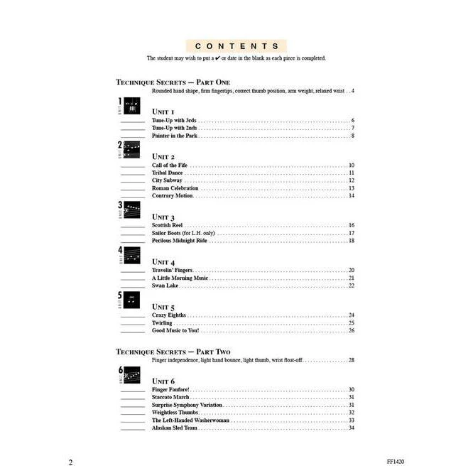Accelerated Piano Adventures for the Older Beginner | Technique and Artistry | Book 1 - Image 2