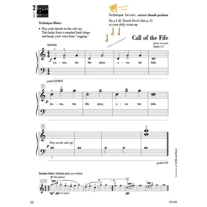 Accelerated Piano Adventures for the Older Beginner | Technique and Artistry | Book 1 - Image 4