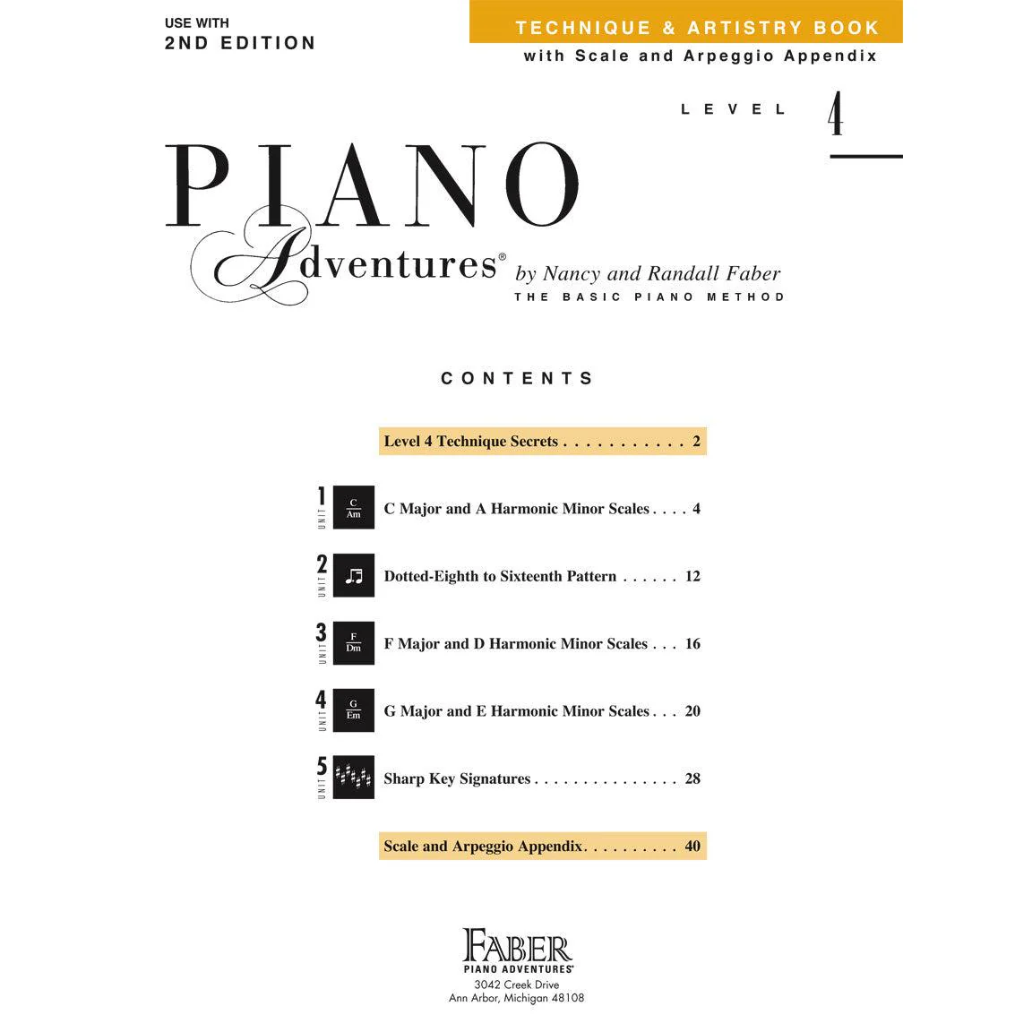 Piano Adventures | Technique & Artistry | Level 4 - Image 2