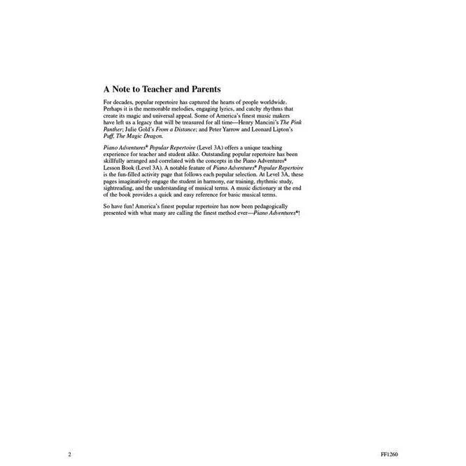 Piano Adventures | Popular Repertoire | Level 3A - Image 2