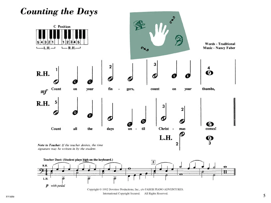 Pre-Reading Christmas | A First Book for Piano - Image 3