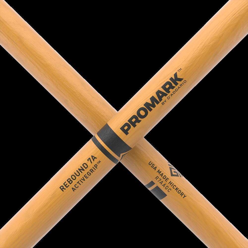 Promark ActiveGrip 7A Drum Sticks | Rebound | Clear - Image 5