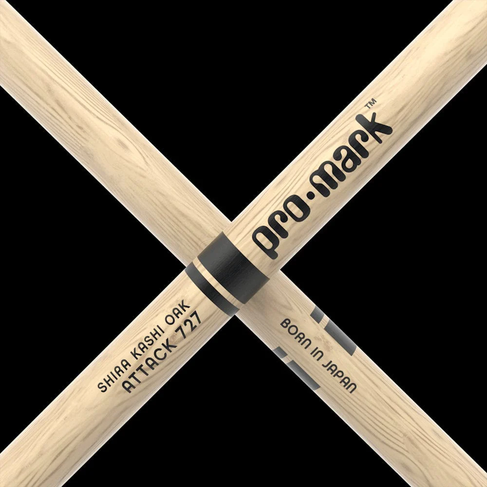 Promark Classic Attack 727 Drumstick | Lacquered Shira Kashi Oak - Image 3