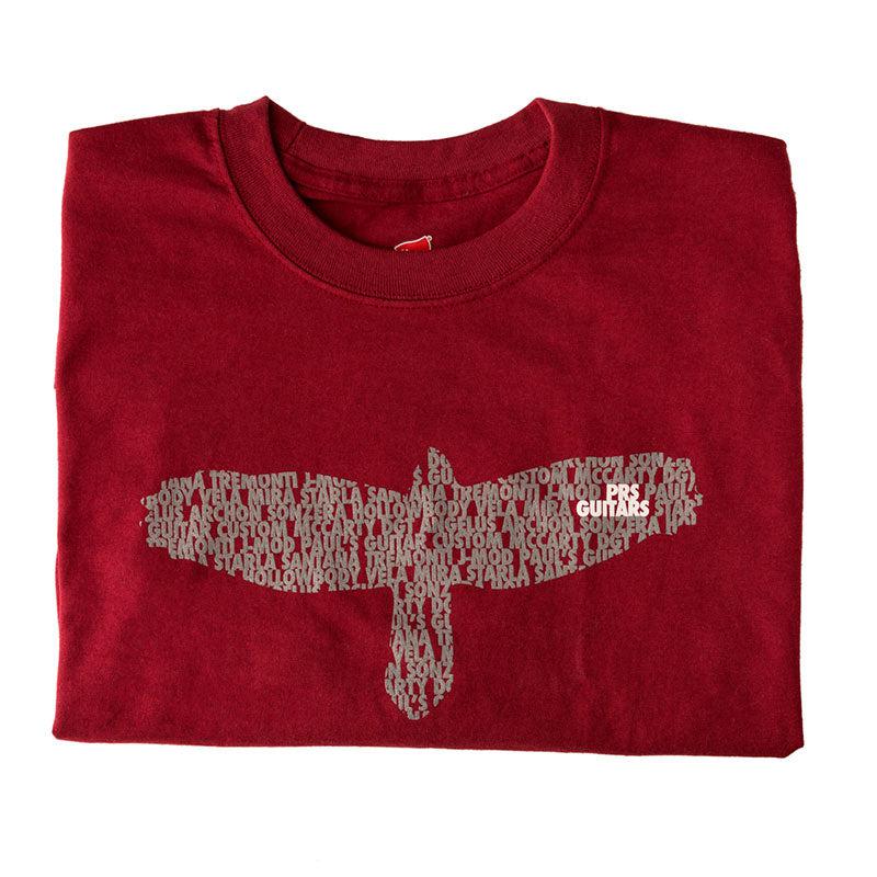PRS Bird As A Word Tee | Oxblood | Large