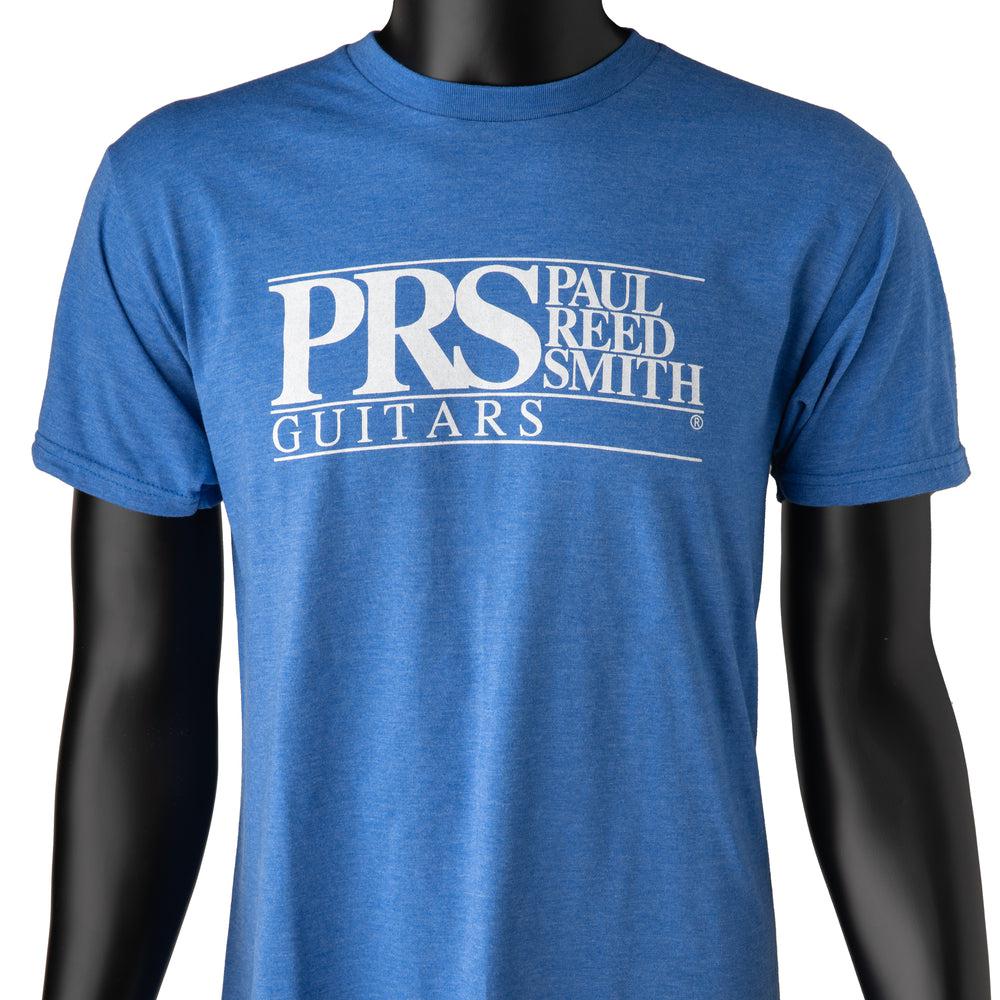 PRS Block Logo Tee | Heather Blue | Large