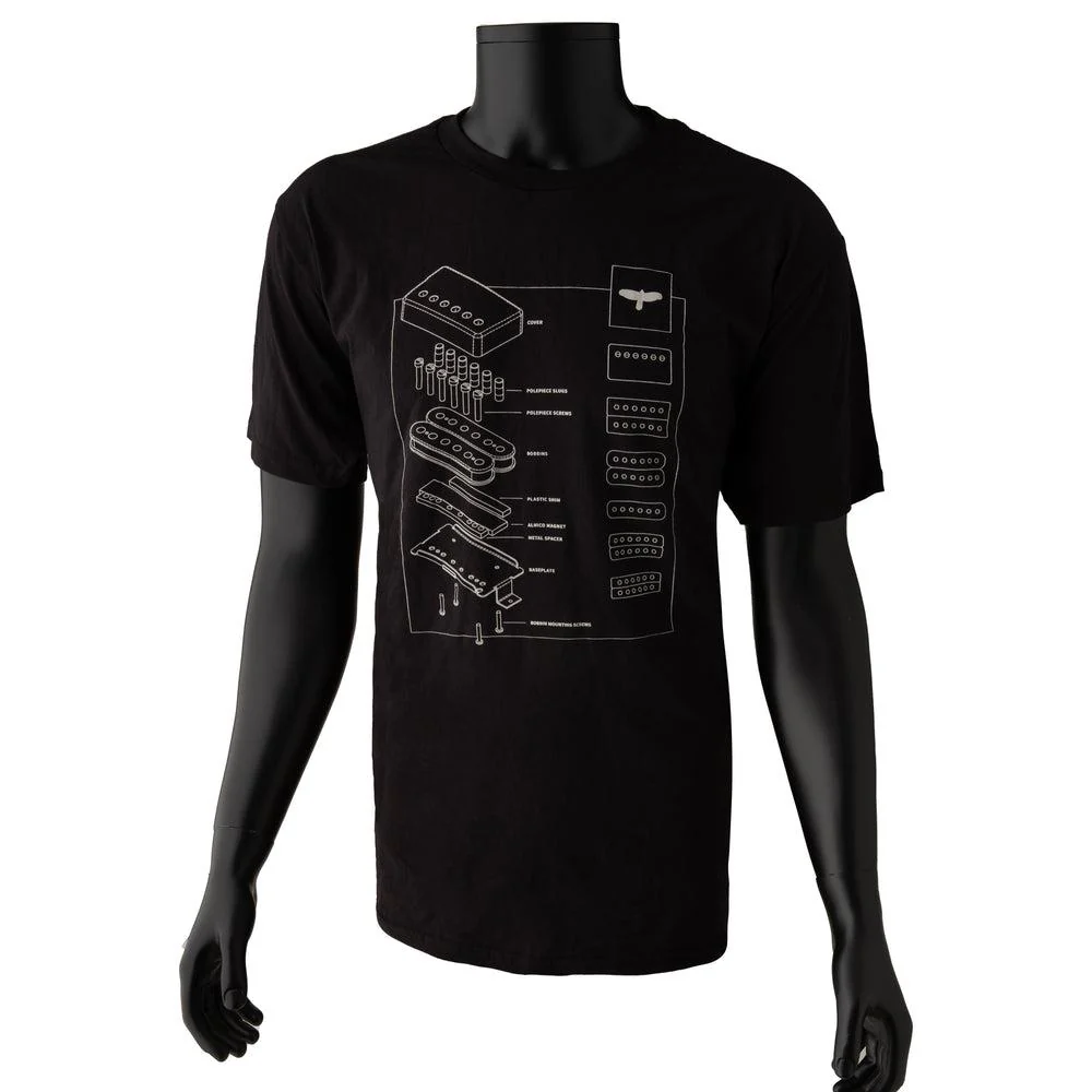 PRS Exploded Pickup Tee | Black | Small