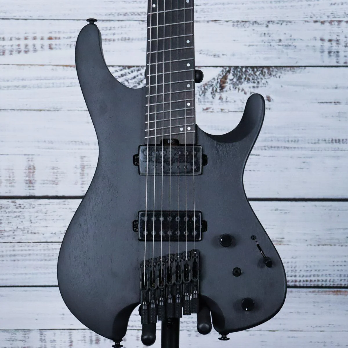 Ibanez QX527 Q Standard Headless 7-String Electric Guitar w/Bag | Weathered Black