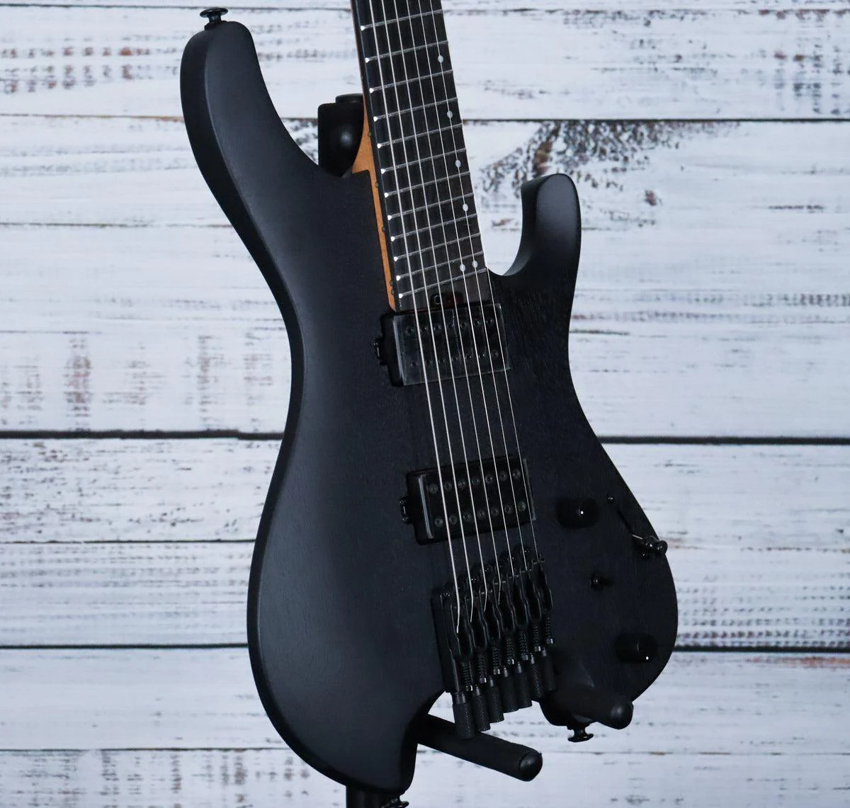 Ibanez QX527 Q Standard Headless 7-String Electric Guitar w/Bag | Weathered Black - Image 4