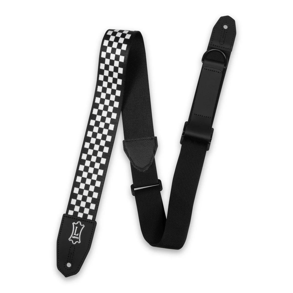 Lev's Right-Height Sublimation Guitar Strap | Checkered Motif (2")