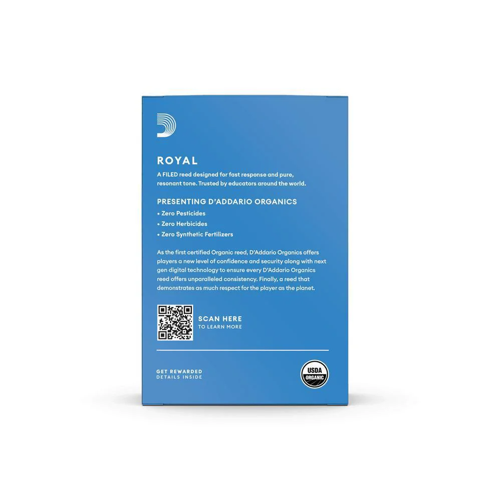 Rico Royal Organic Alto Sax Reeds | 2.0 | 10-Pack - Image 2