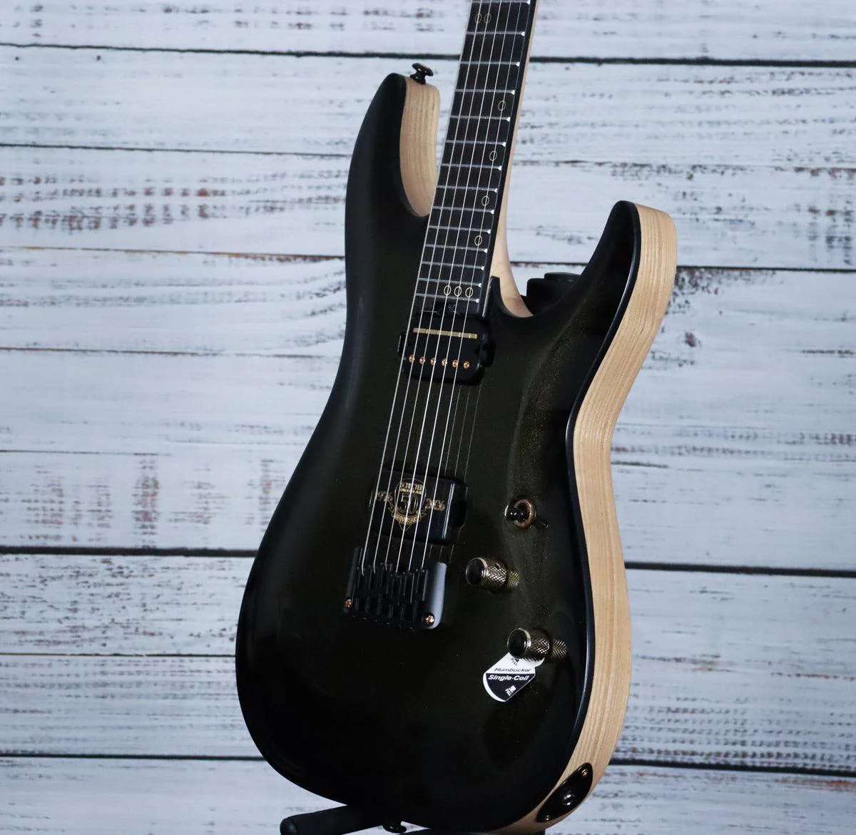 Schecter C-1 50th Anniversary Electric Guitar w/Case | Gold Burst - Image 5