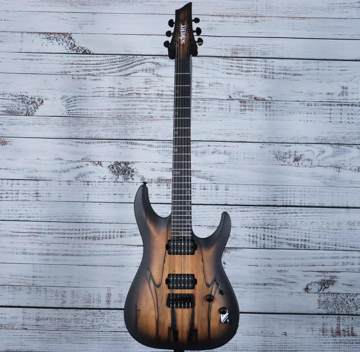 Schecter C-1 Pale Moon Electric Guitar | Natural Satin with Black Burst - Image 3