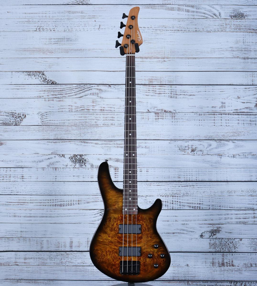 Schecter Standard Series C-4 Bass | Tobacco Burl - Image 2