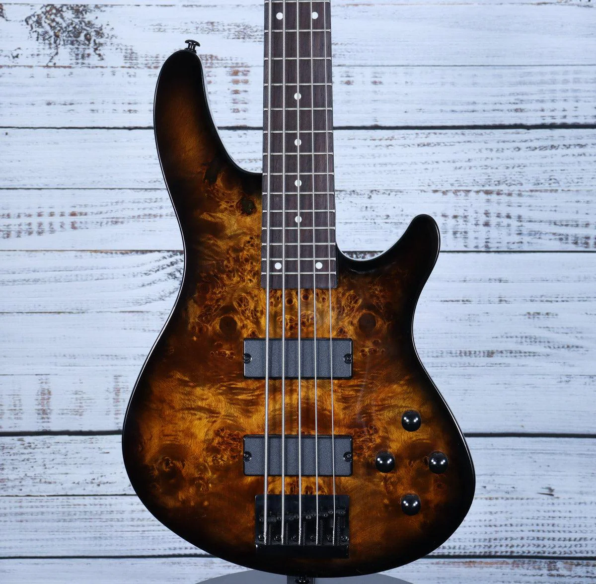 Schecter Standard Series C-5 Bass | Tobacco Burl