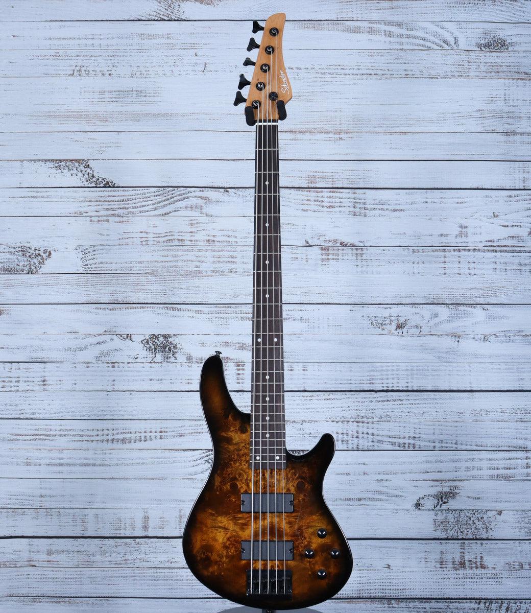 Schecter Standard Series C-5 Bass | Tobacco Burl - Image 2