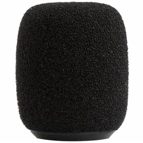 Shure Snap-Fit Foam Microphone Windscreens | Black | 4-Pack