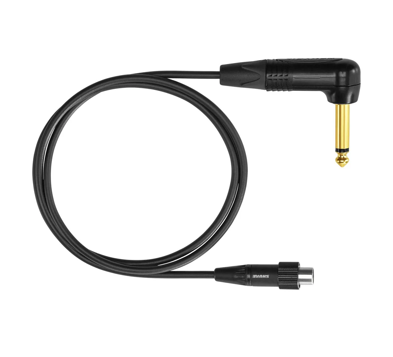 Shure WA307 Guitar Cable w/Right Angle 1/4In Neutrik Connector | 3ft - Image 2