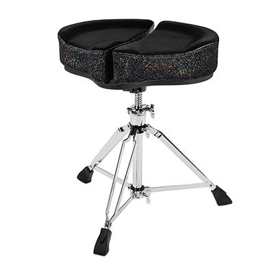 Ahead Spinal-G Drum Throne w/3 Legs | Black & Sparkle Sides