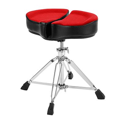 Ahead Spinal-G Drum Throne with 4 Legs | Red Top with Black Sides - Image 2