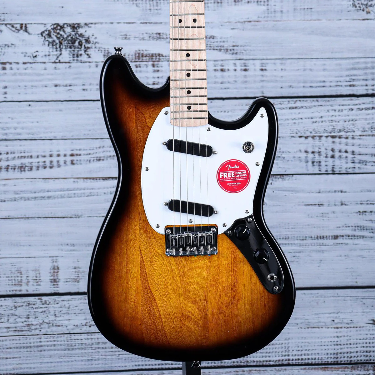Squier Sonic Mustang SS Short-Scale Electric Guitar w/Hardtail | Sunburst (BEGINNER)