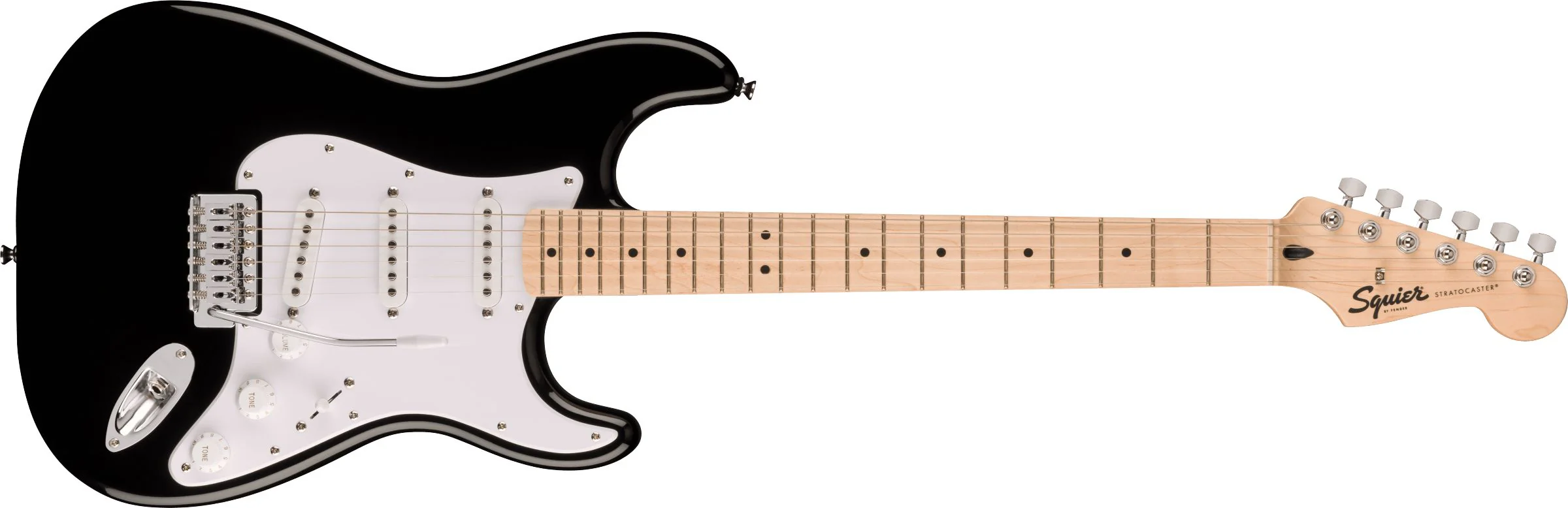 Squier Sonic Stratocaster SSS Electric Guitar w/Tremolo | Black (BEGINNER) - Image 6