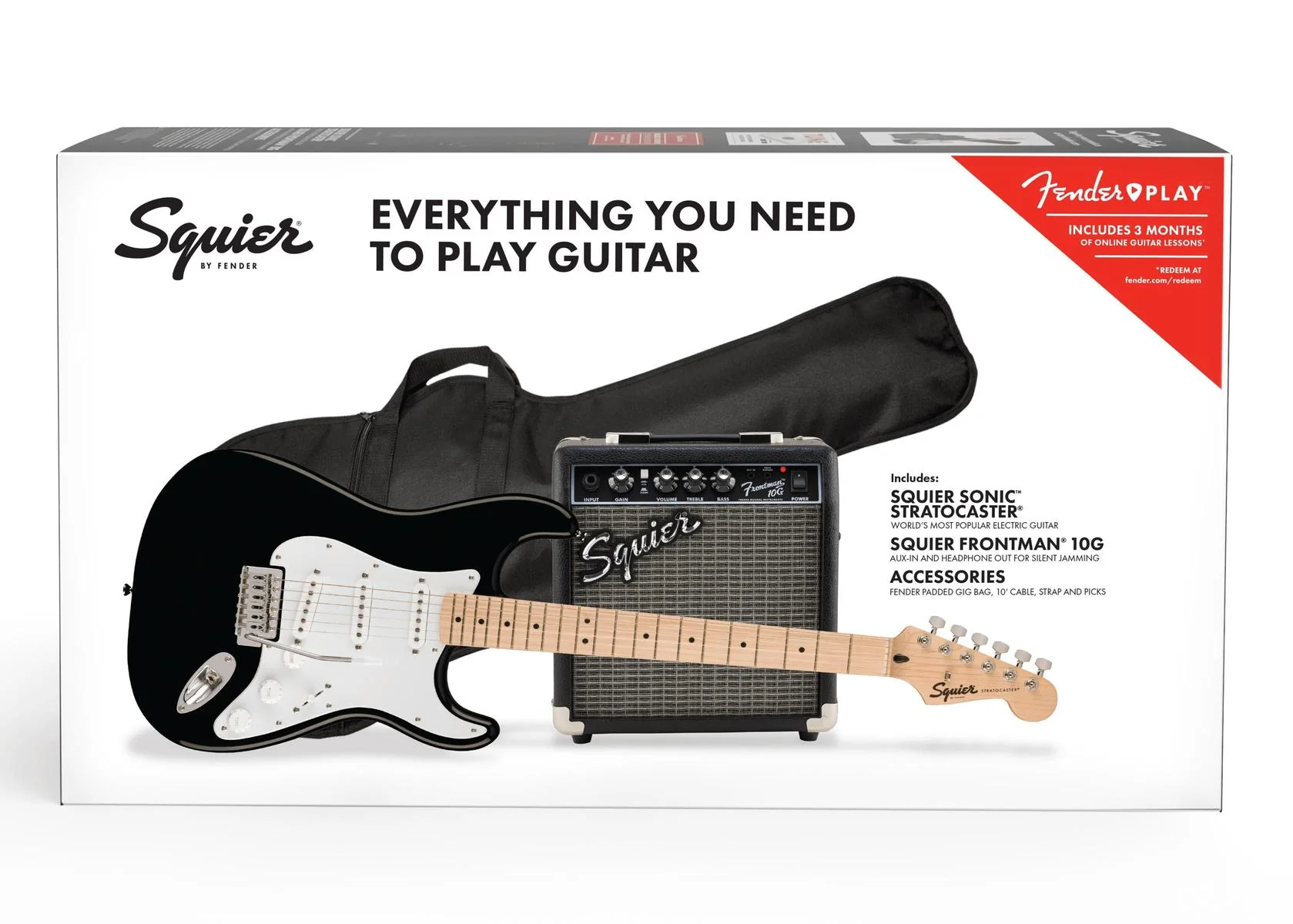 Squier Sonic Stratocaster Pack | Black - Image 2