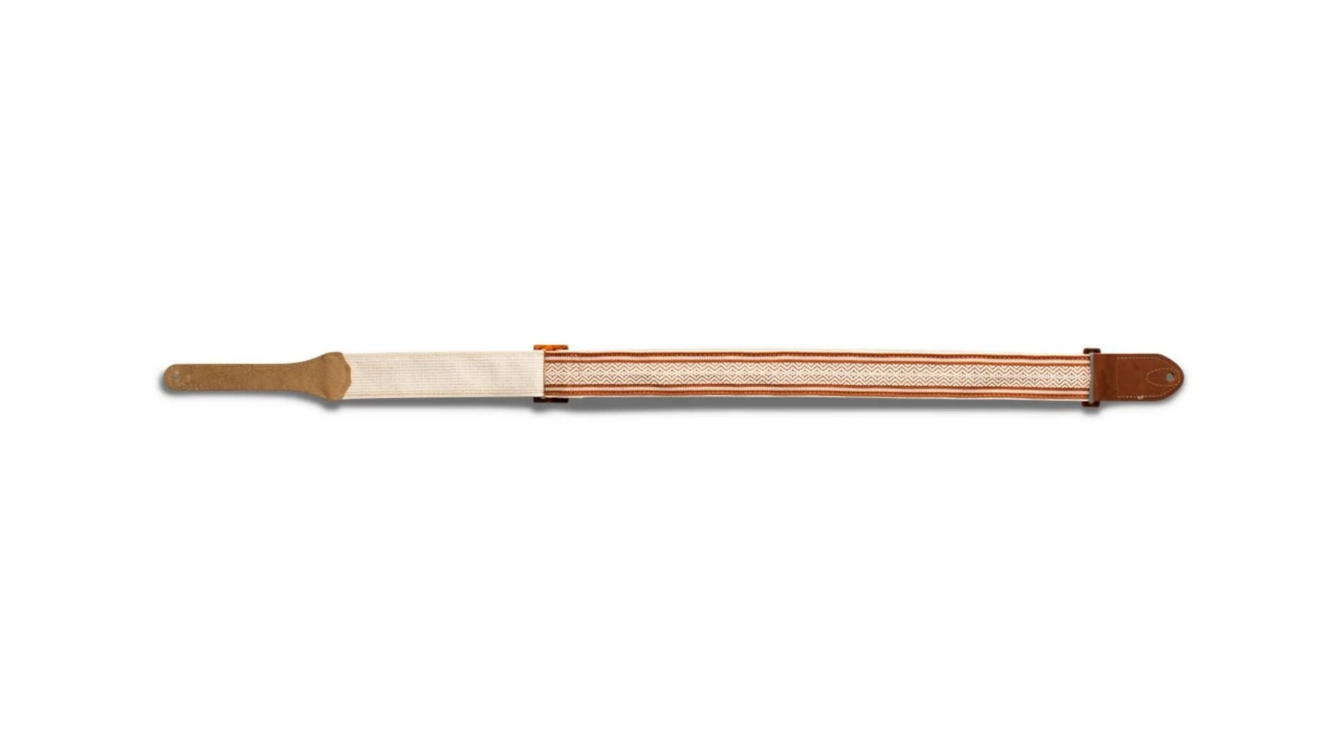 Taylor 2" Academy Jacquard Leather Guard | White and Brown - Image 2