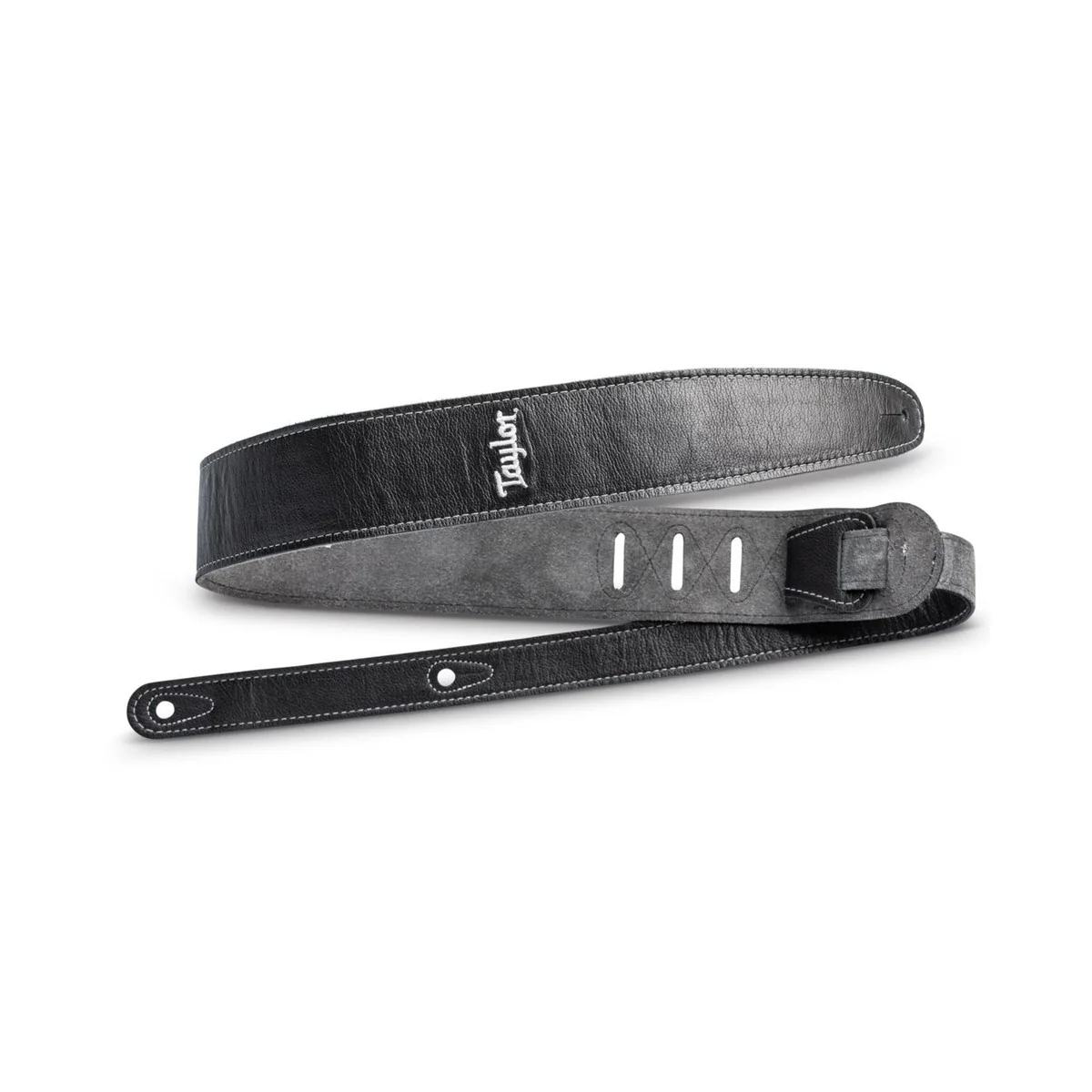Taylor Black Leather Guitar Strap | Black/Suede