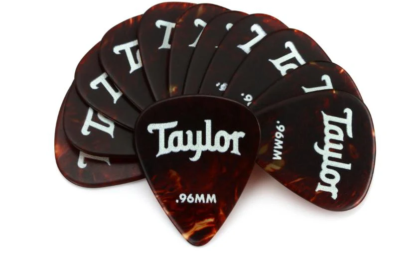 Taylor Celluloid 351 Picks | .96mm | Tortoise Shell (12-Pack)