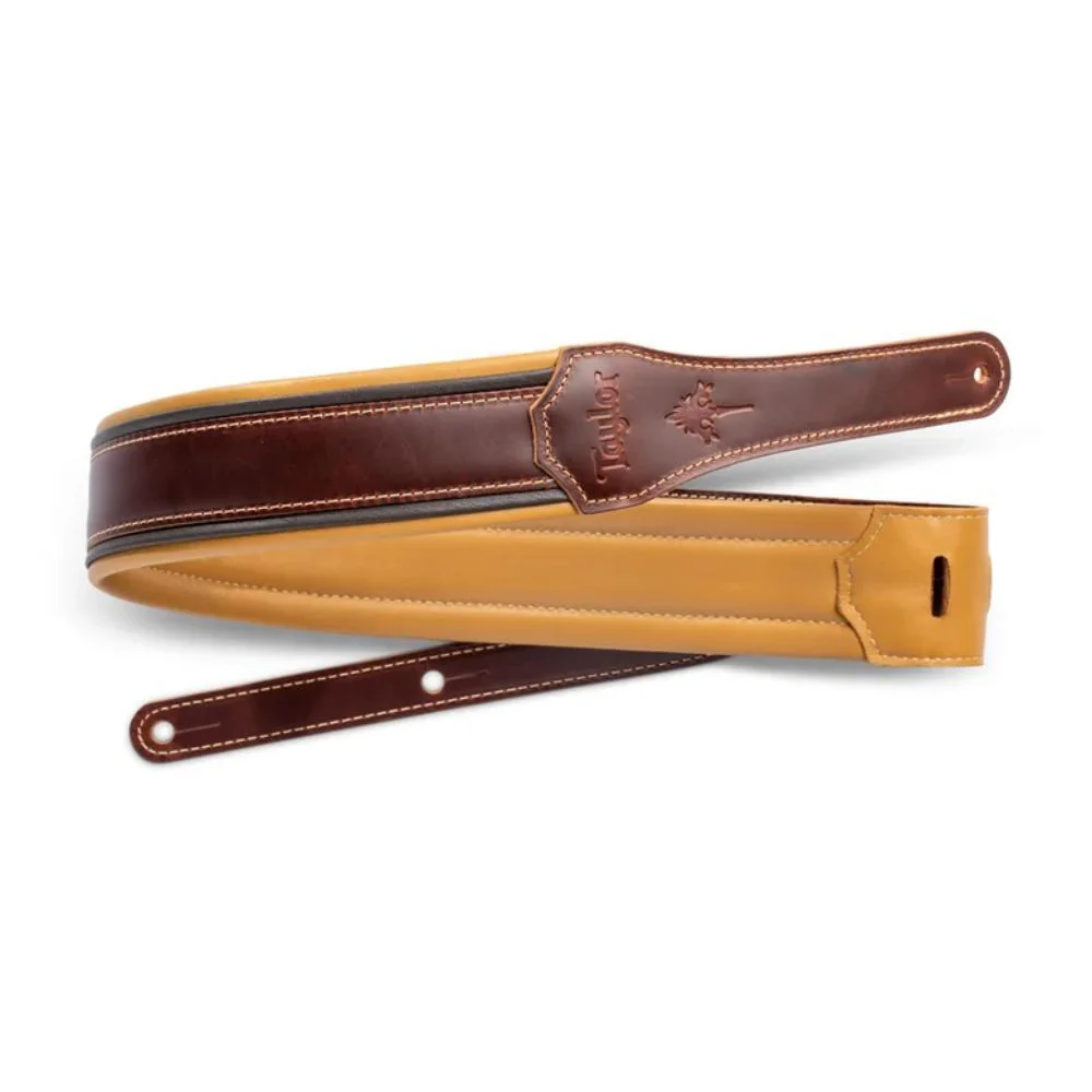 Taylor Ascension Cordovan Leather Guitar Strap | 3.0" | Brown/Black/Butterscotch