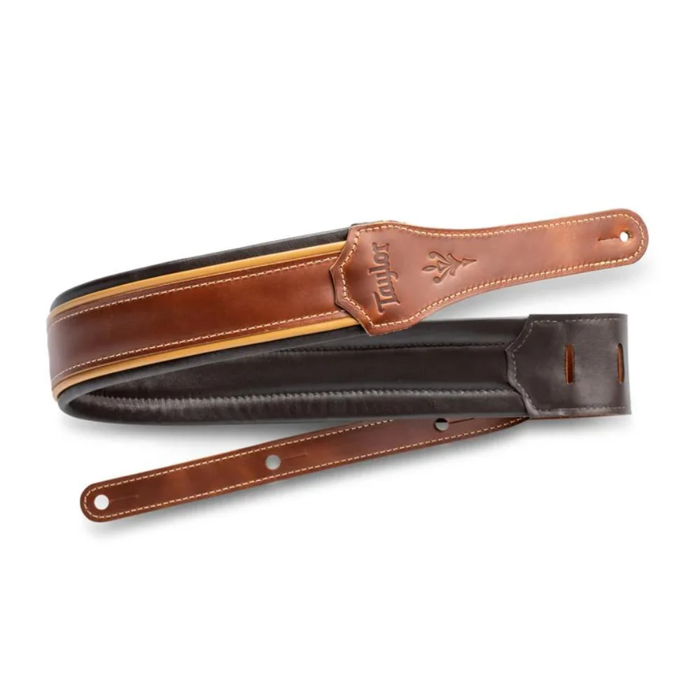 Taylor Century Leather Guitar Strap | 2.5" | Medium Brown