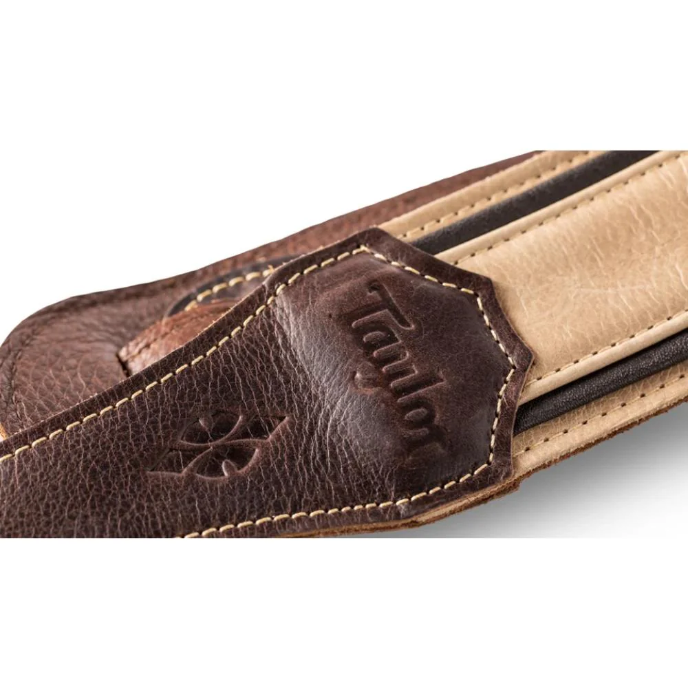 Taylor Reflections Leather Guitar Strap | 2.5" | Spruce & Ebony - Image 3