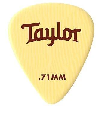 Taylor Premium DarkTone 351 Guitar Picks | Ivoroid | 0.71mm (6-Pack)