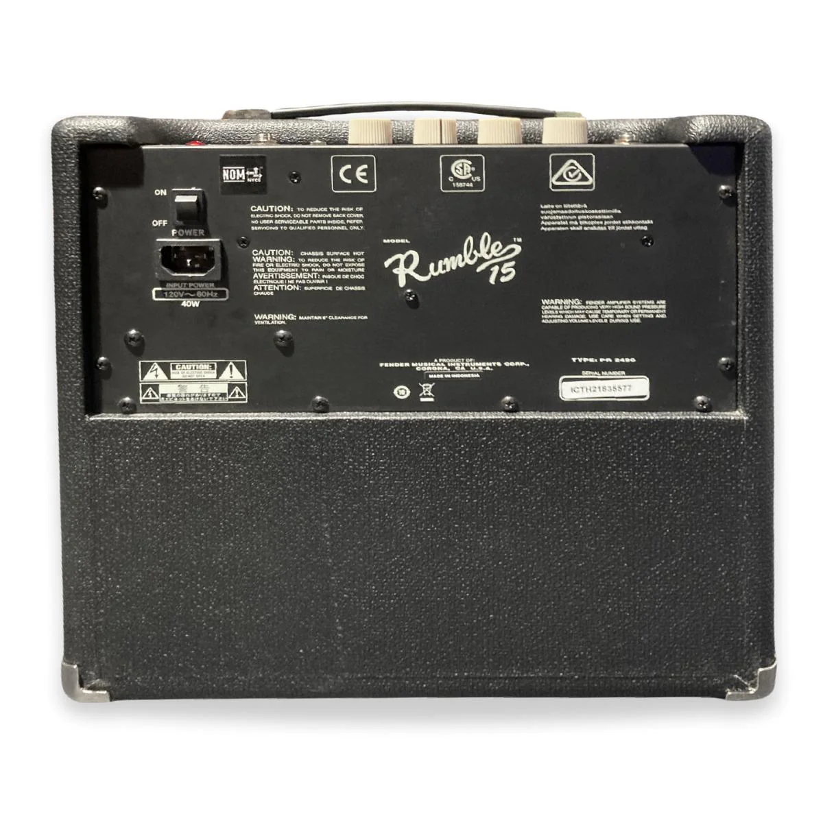 *USED* Fender Rumble 15W Bass Amplifier - Image 4