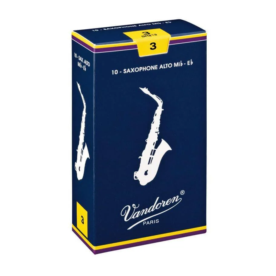 Vandoren Alto Saxophone Reeds | Box of 10 | 3