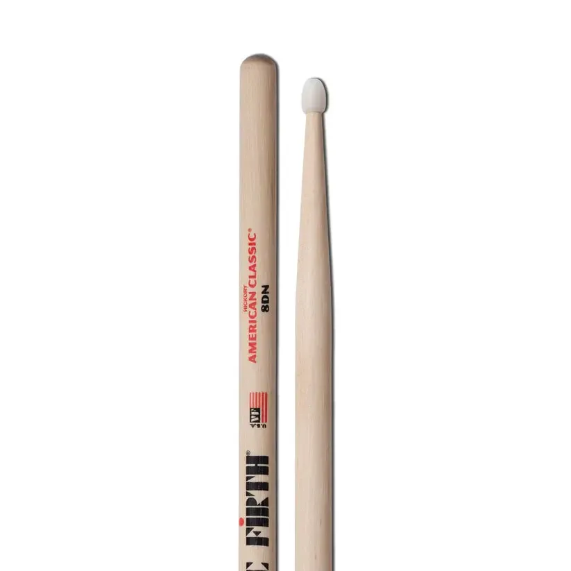 Vic Firth 8DN American Classic Jazz Drumsticks | Nylon Tip