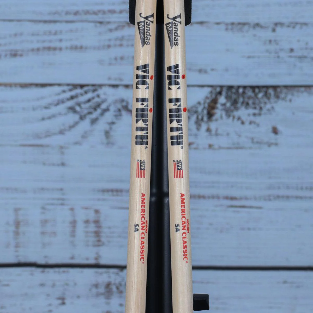 Vic Firth American Classic Series Wood Tip Drumsticks | 5A | Yandas Logo - Image 2