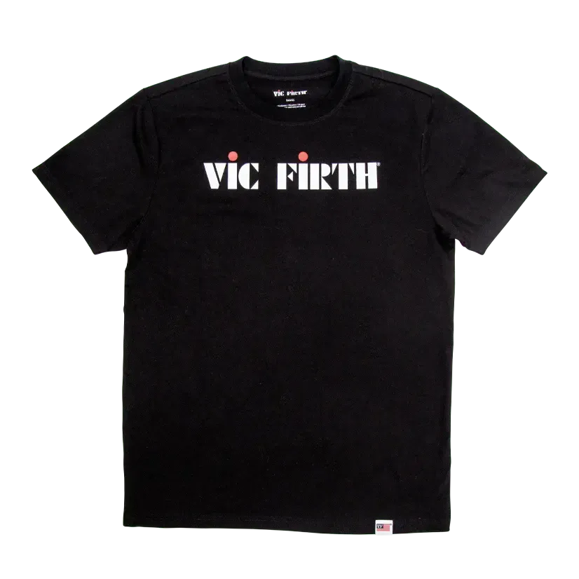 Vic Firth Black Logo Tee | 2XL