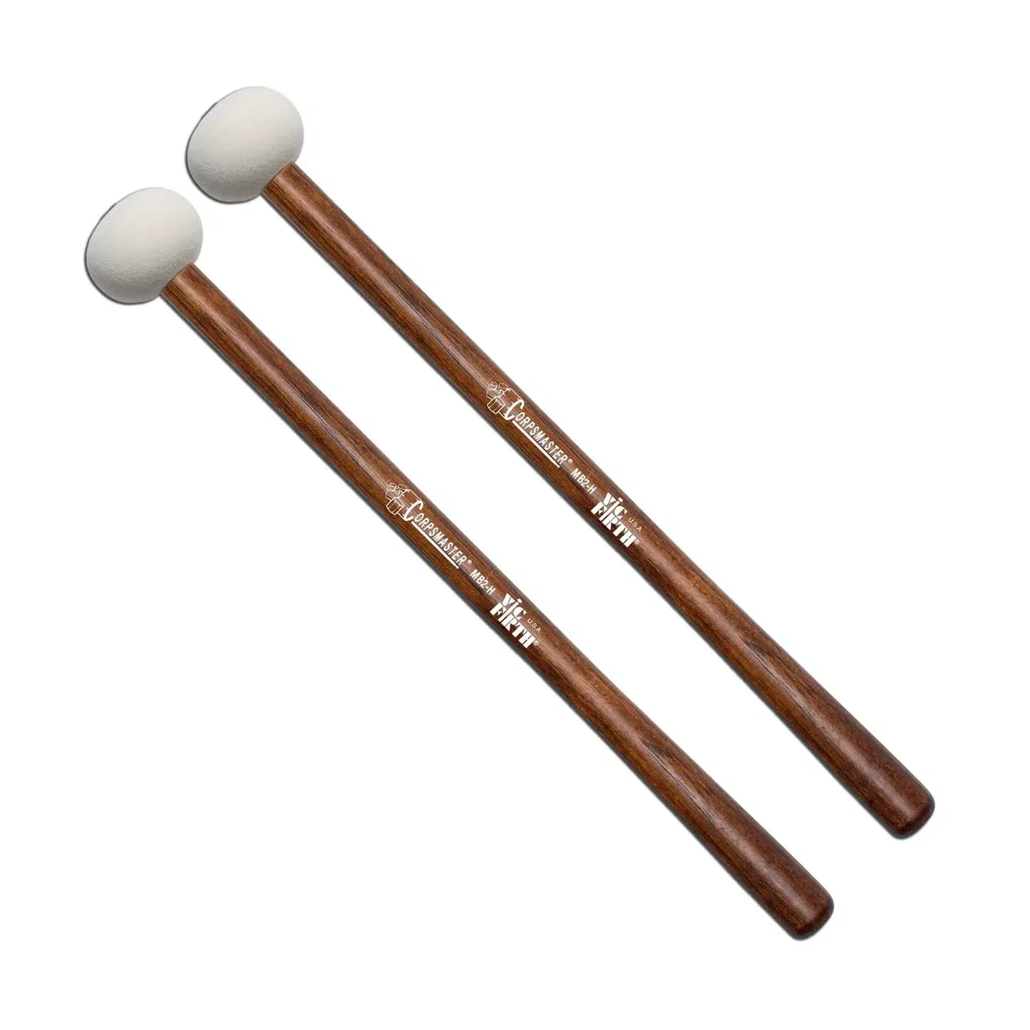 Vic Firth Corpsmaster Bass Hard Mallets | Medium Head