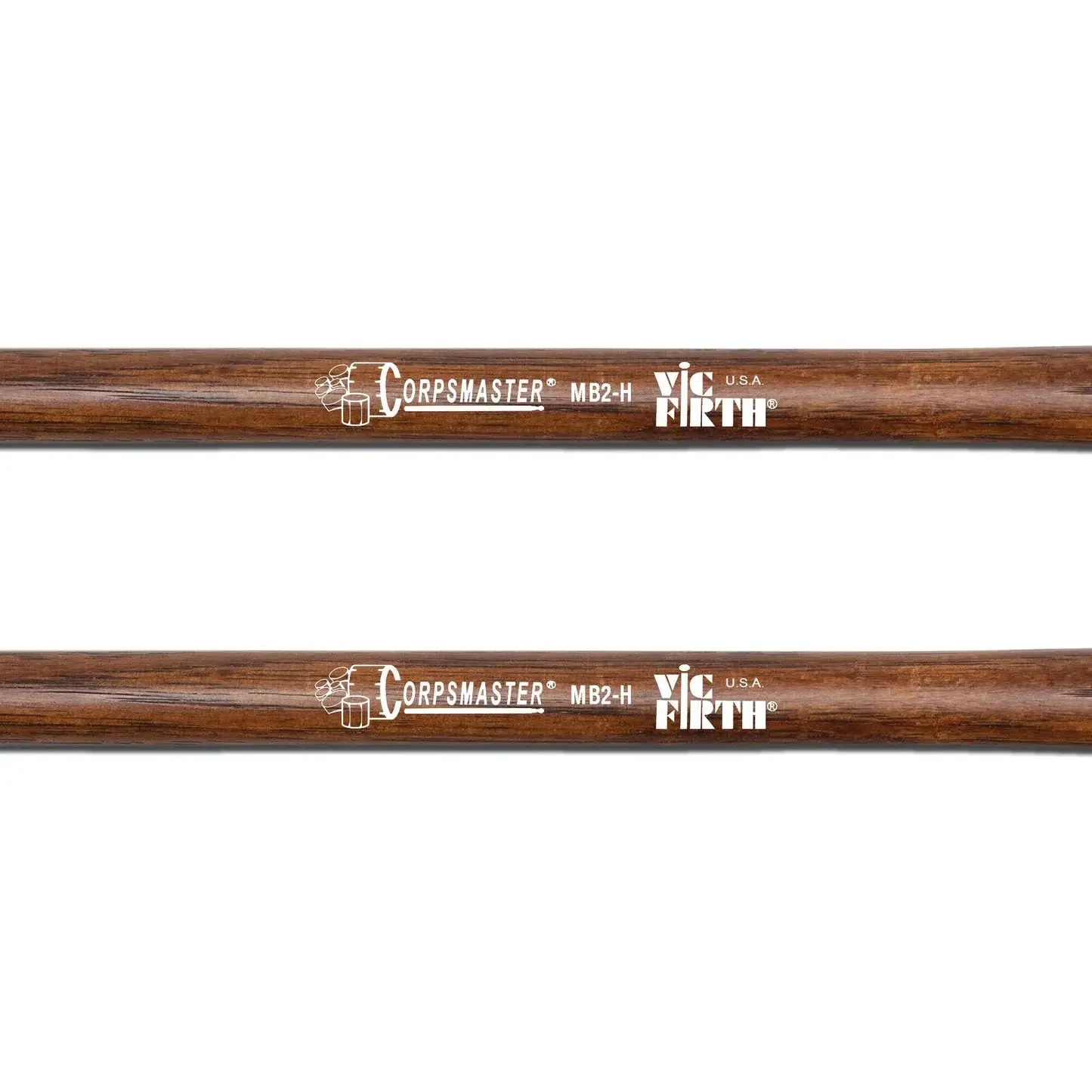 Vic Firth Corpsmaster Bass Hard Mallets | Medium Head - Image 2
