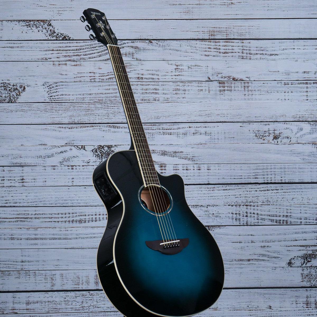 Yamaha APX600 Acoustic Electric Thinline Guitar | Oriental Blue Burst - Image 6