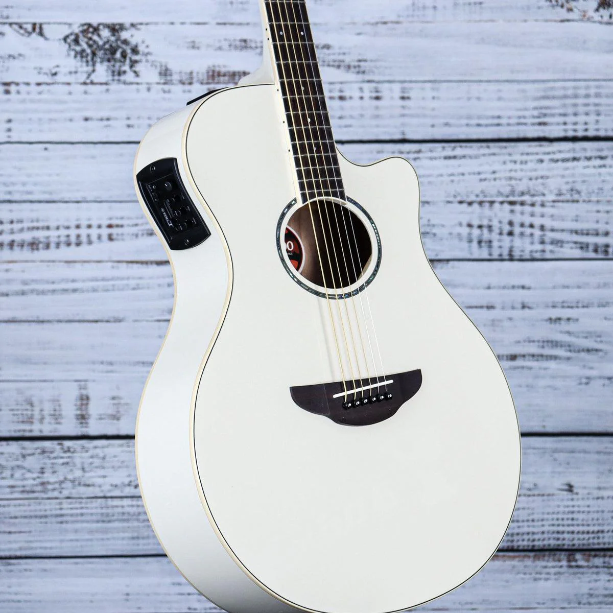Yamaha APX600 Thinline Cutaway Acoustic Guitar | Vintage White - Image 5