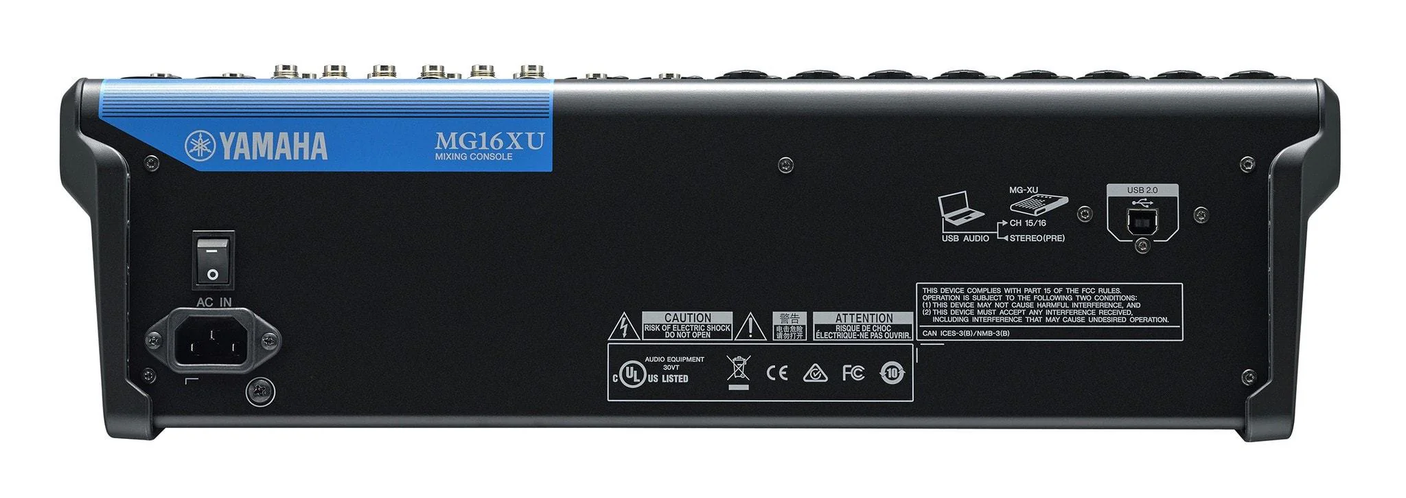 Yamaha MG16XU 16-Channel Pro Audio Mixing Console - Image 4