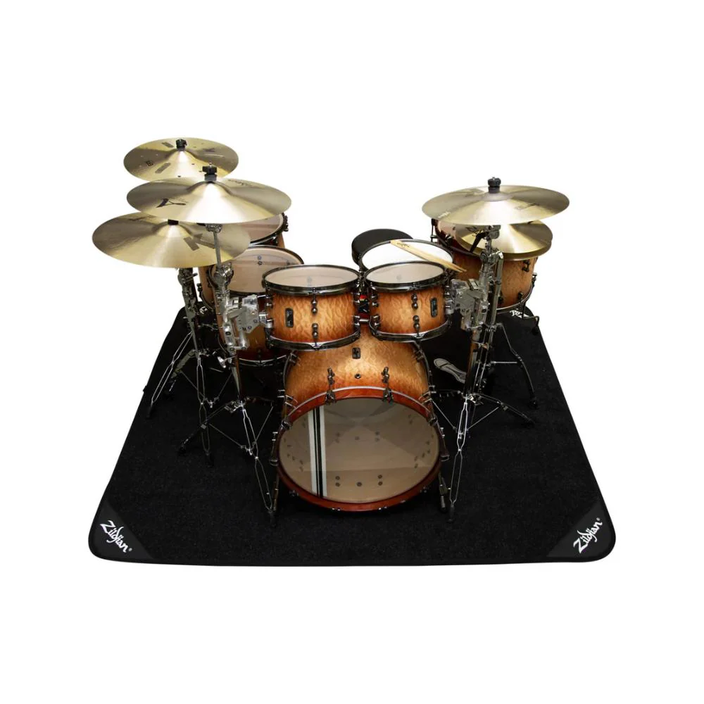 Zildjian Deluxe Drum Rug w/Weighted Corners | Black
